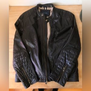 Cole Haan leather jacket Large